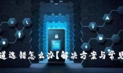 TP钱包通道选错怎么办？解决方案与常见问题解析